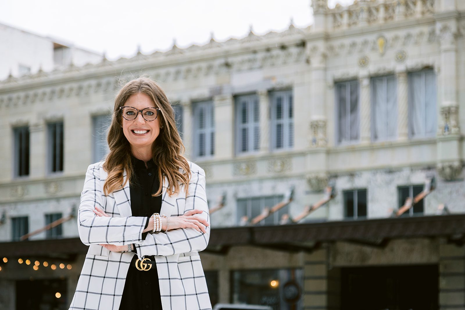 Melissa Rutland in downtown St. Petersburg